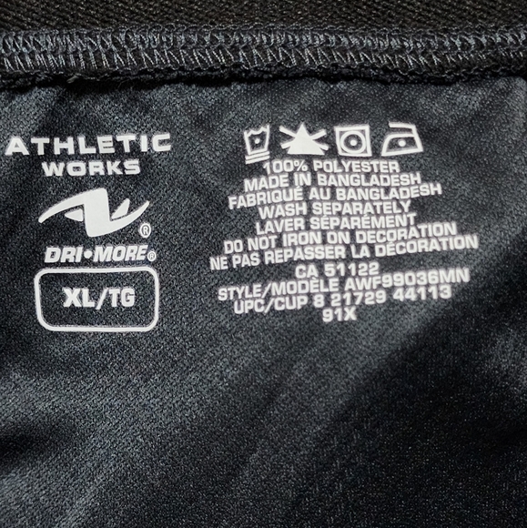 Athletic works Dri more short color grey size XL - Picture 3 of 4